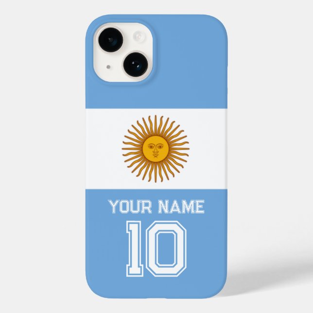 Coques Case-Mate iPhone Argentine drapeau de football ventilateur Coque-Ma (Verso)
