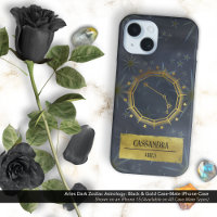 Aries Dark Zodiac Astrologie : Noir & Or