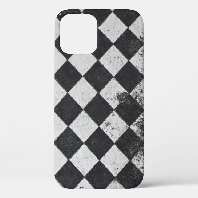 Coques Case-Mate iPhone Arlequin noir et blanc (Verso)