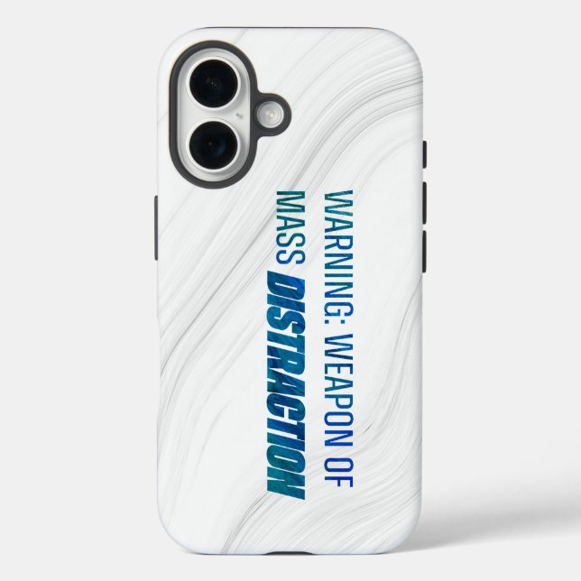 Coques Case-Mate iPhone Arme d'avertissement de distraction massive (Verso)