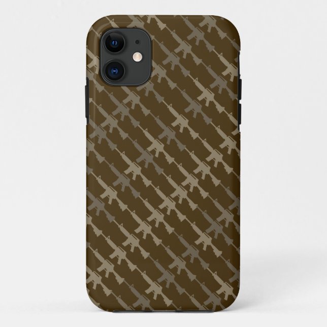 Coques Case-Mate iPhone Arme militaire Camouflage GI Style Rifle Cool Brow (Dos)