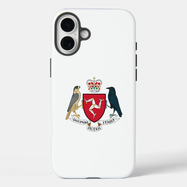 Coques Case-Mate iPhone Armoiries de Manx (Verso)