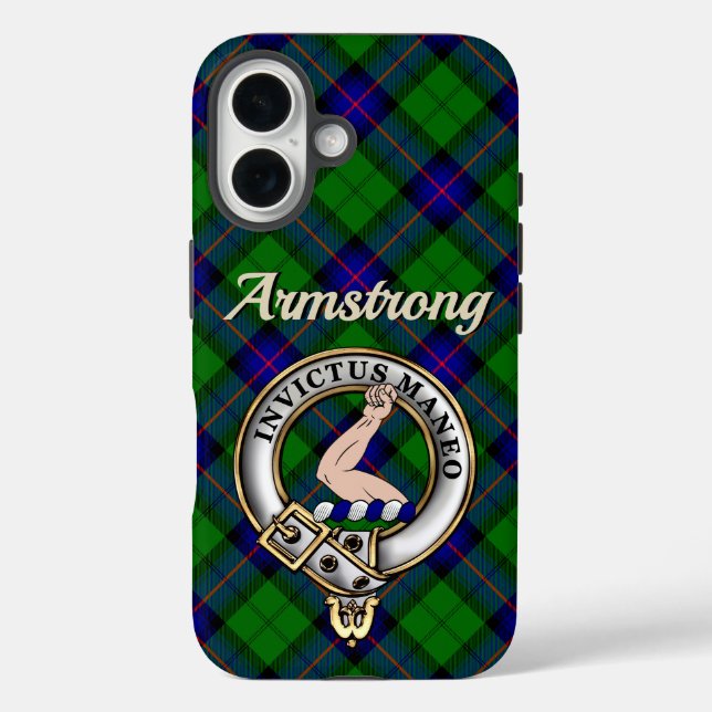 Coques Case-Mate iPhone Armstrong Clan Badge & Tartan iPhone / iPad case (Verso)