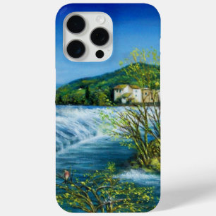 Coque iPhone 15 Pro Max ARNO RIVER À ROVEZZANO Florence Paysage toscan