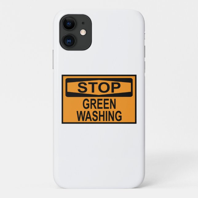 Coques Case-Mate iPhone Arrêtez l'écoblanchiment (Dos)