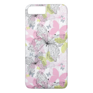 Coque Case-Mate Pour iPhone Arrière - plan avec le papillon