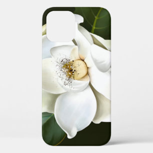 Case-Mate iPhone Case Arrière - plan blanc Magnolia Closeup Vert