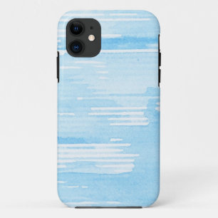 Case-Mate iPhone Case Arrière - plan bleu abstrait d'aquarelle, texture