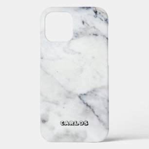 Case-Mate iPhone Case Arrière - plan classique en faux marbre blanc et g