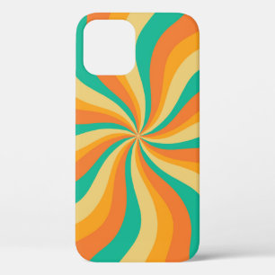 Case-Mate iPhone Case Arrière - plan coloré Retro les années 70 Sunburst