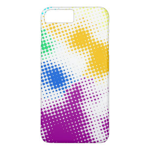 Coque iPhone 7 Plus Arrière - plan coloré tramé aléatoire