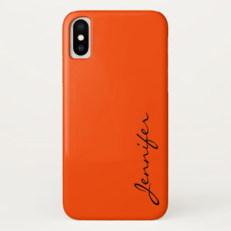 Etui iPhone Case-Mate Arrière - plan couleur rouge orange