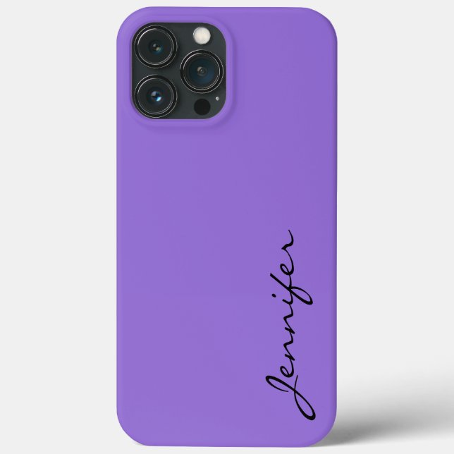 Coques Case-Mate iPhone Arrière - plan couleur violet pastel foncé (Verso)