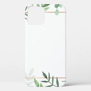 Case-Mate iPhone Case Arrière - plan d'aquarelle feuille du cadre