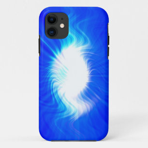 Case-Mate iPhone Case Arrière - plan d'art Abstrait Blue Fire