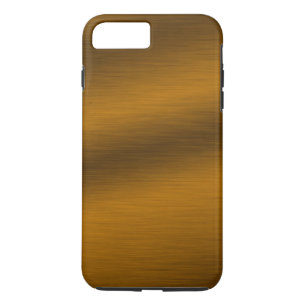 Coque iPhone 7 Plus Arrière - plan de bronze brossé Faux