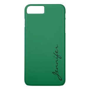 Coque iPhone 8 Plus/7 Plus Arrière - plan de couleur vert foncé