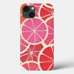 iPhone 13 Coque Arrière - plan de cru de pamplemousse