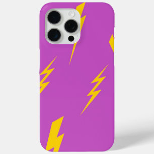 Coque iPhone 15 Pro Max Arrière - plan de foudre pourpre Motif Y2K