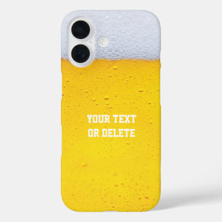 Coques iPhone 16 Arrière - plan de la texture de la bière