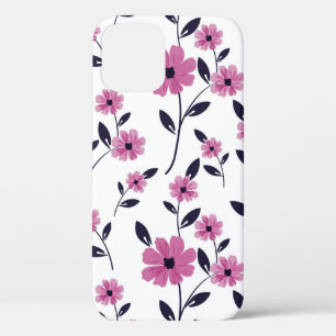 Case-Mate iPhone Case Arrière - plan de motif floral, dessiné à la main
