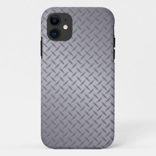 Case-Mate iPhone Case Arrière - plan diamant en acier gris profond