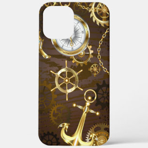 Case-Mate iPhone Case Arrière - plan en bois avec cheval de mer mécaniqu