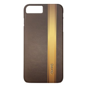 Coque iPhone 8 Plus/7 Plus Arrière - plan en cuir nommé fait sur commande d