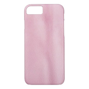 Coque iPhone 8/7 arrière - plan en cuir rose