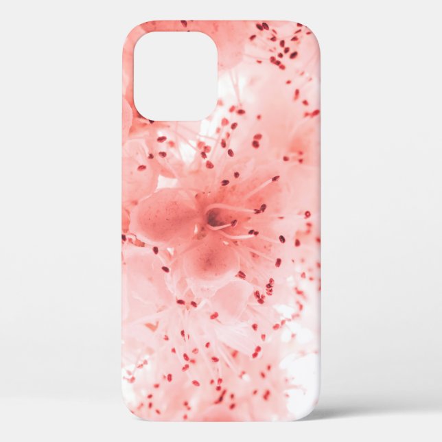 Coques Case-Mate iPhone Arrière-plan fleuri Abstrait de fleurs roses (Verso)