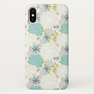 Coque iPhone X Arrière - plan floral