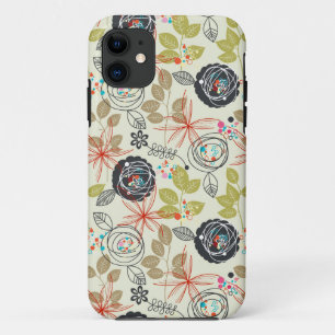 Coque Case-Mate Pour iPhone Arrière - plan floral