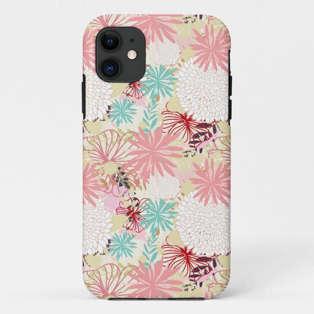 Coques Case-Mate iPhone arrière - plan floral 4 (Dos)