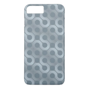 Coque iPhone 7 Plus Arrière - plan gris abstrait d'écoulement