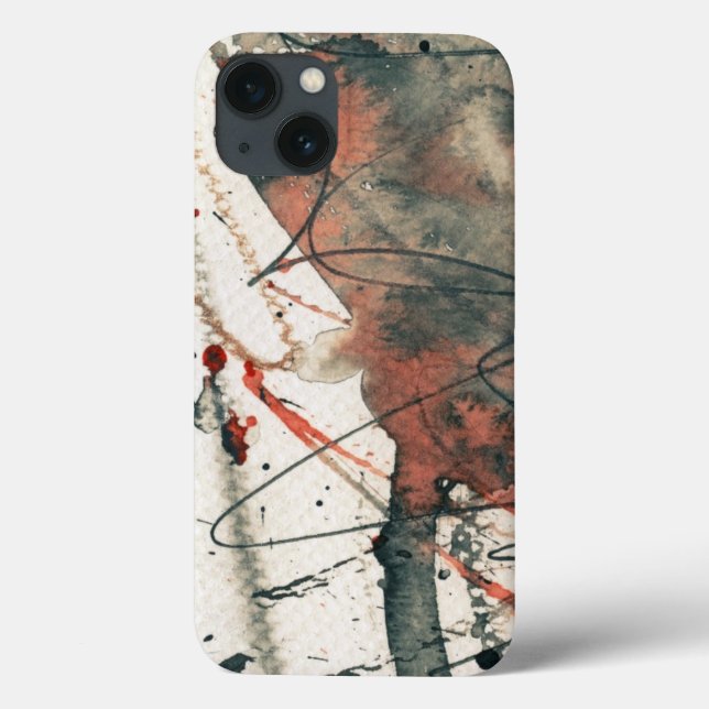 Coques Case-Mate iPhone Arrière - plan grunge abstrait, texture d'encre. 5 (Verso)