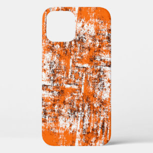 Case-Mate iPhone Case Arrière - plan grunge brun foncé. Noir blanc orang