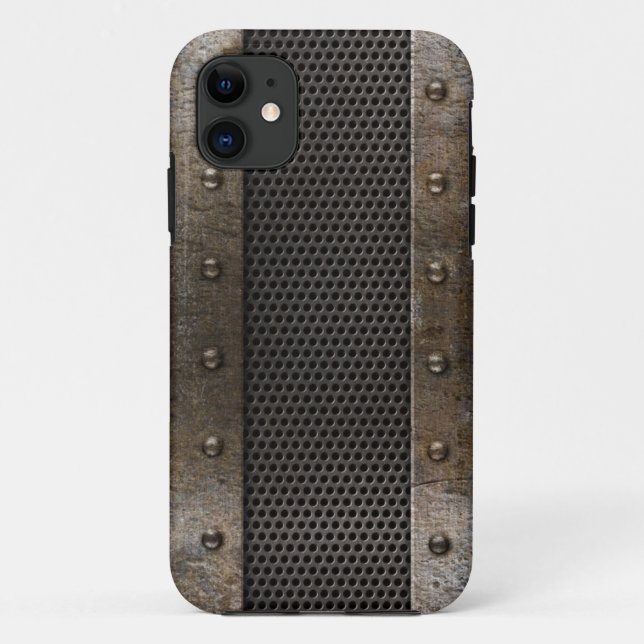 Coques Case-Mate iPhone Arrière - plan grunge en métal (Dos)
