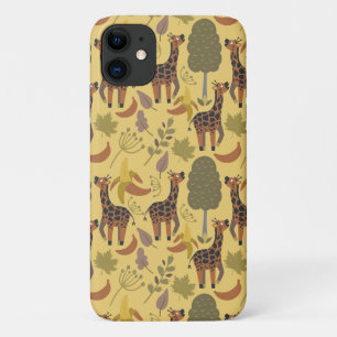 Case-Mate iPhone Case Arrière - plan jaune motif sans soudure