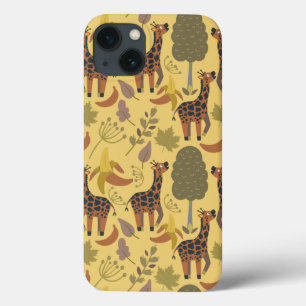 Case-Mate iPhone Case Arrière - plan jaune motif sans soudure