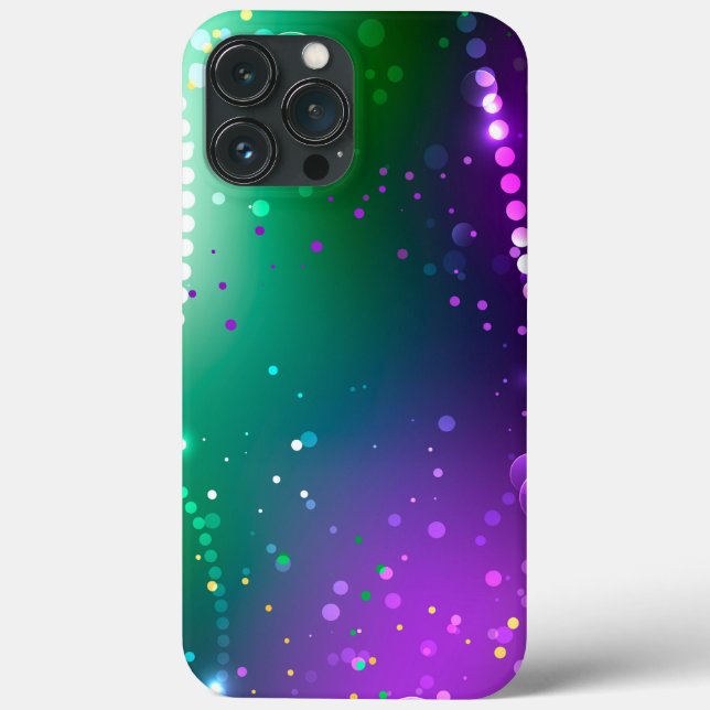Coques Case-Mate iPhone Arrière - plan mardi Gras Festive violet (Verso)