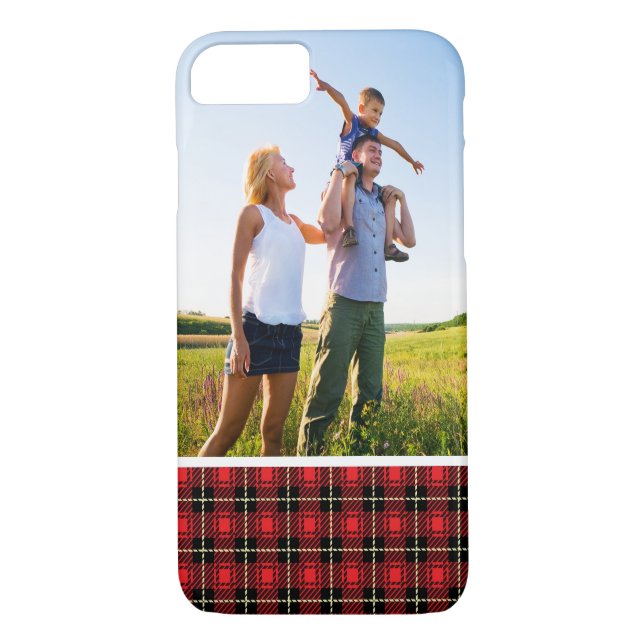 Coques Case-Mate iPhone Arrière - plan photo rouge personnalisé (Dos)