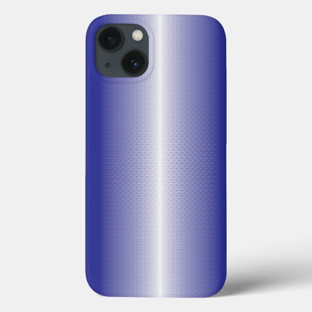 Coques Case-Mate iPhone arrière - plan rayé bleu et blanc (Verso)