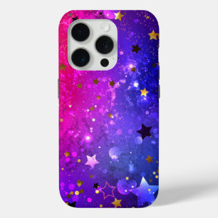 Coque iPhone 15 Pro Arrière - plan rose brillant