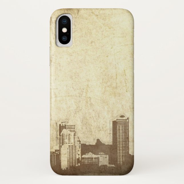 Coques Case-Mate iPhone Arrière - plan sale de ville (Dos)