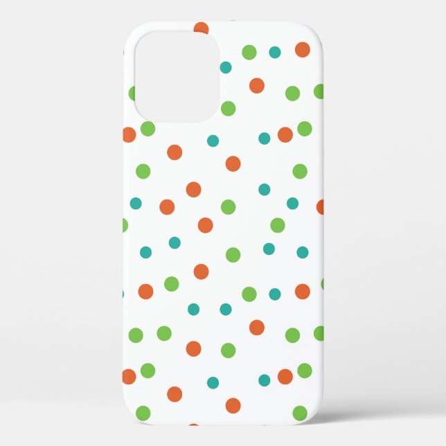 Coques Case-Mate iPhone Arrière - plan sans couture avec motif pois. Polka (Verso)
