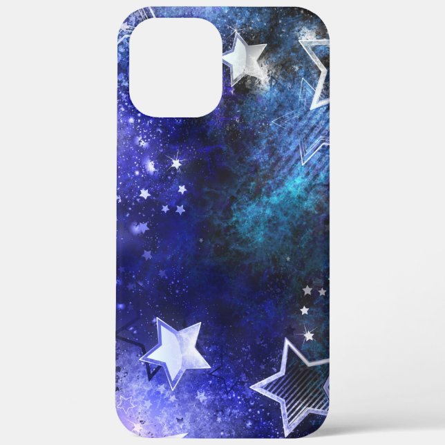 Coques Case-Mate iPhone Arrière - plan spatial avec étoiles (Verso)