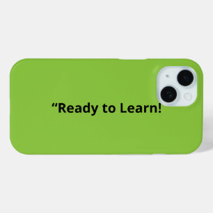 Coque Pour iPhone 15 Arrière-plan vert citron plat – Texture scolaire