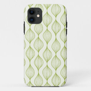 Coques Pour iPhone Arrière - plan vertical vert de motif d'ogee