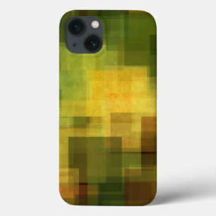 iPhone 13 Case art 2 géométriques abstraits colorés vintages