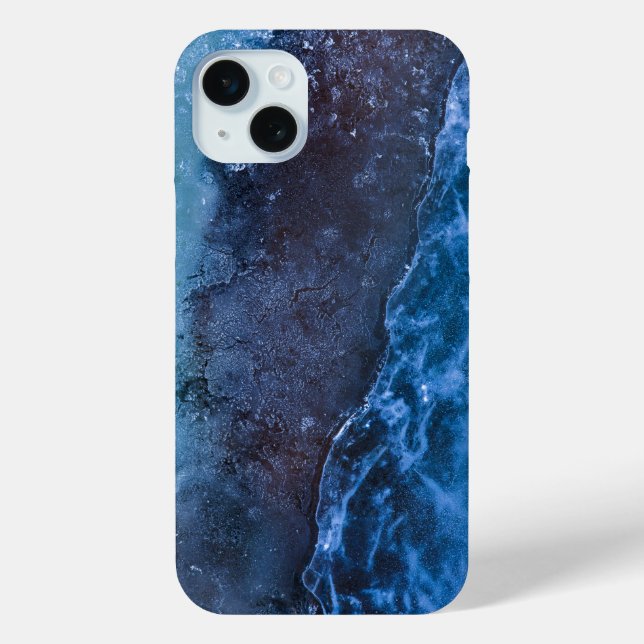 Coques Case-Mate iPhone Art Abstrait Bleu (Verso)